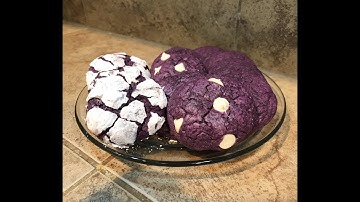 Ube Cookies Recipe - Crinkle & White Chocolate Chip