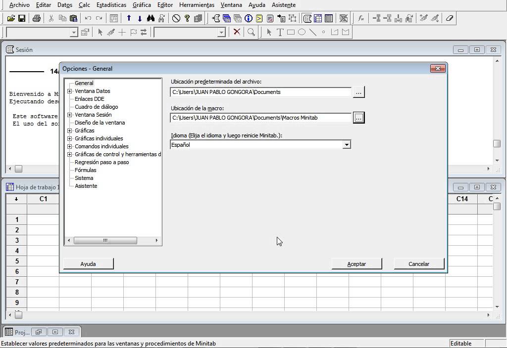 Como cargar las macros de Minitab YouTube