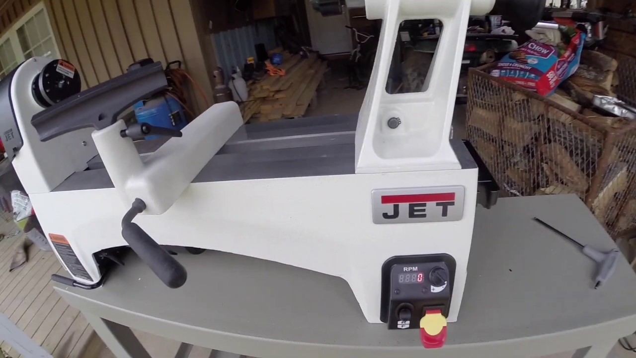 JET 1221 VS Wood Lathe Unboxing YouTube