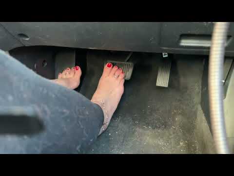 Driving bare foot