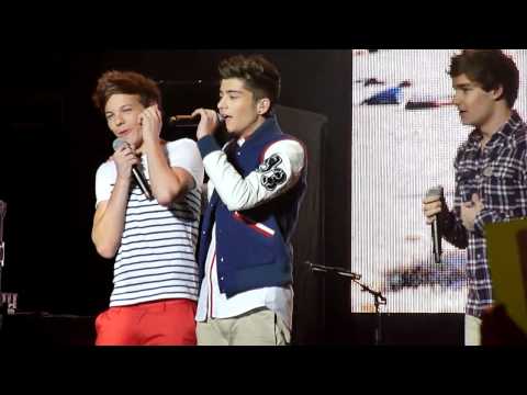 1D Tour -MANCHESTER- Singing Happy Birthday to Louis! HD