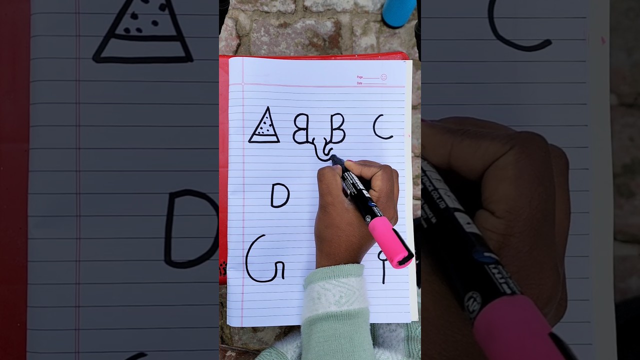 How To Draw From A To i Alphabet Multiple Drawing 