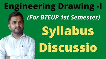 Engineering Drawing-l | BTEUP 1st Semester | Syllabus Discussion @PolytechnicPathshala