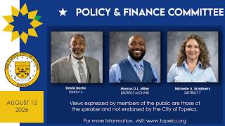 Policy Finance Committee Meeting August 12 2026