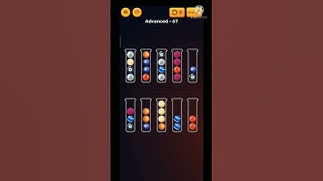 Ball sort puzzle level 67(advanced),#shorts,#youtubeshort,#shortvideo,#KingShaktie,#short,