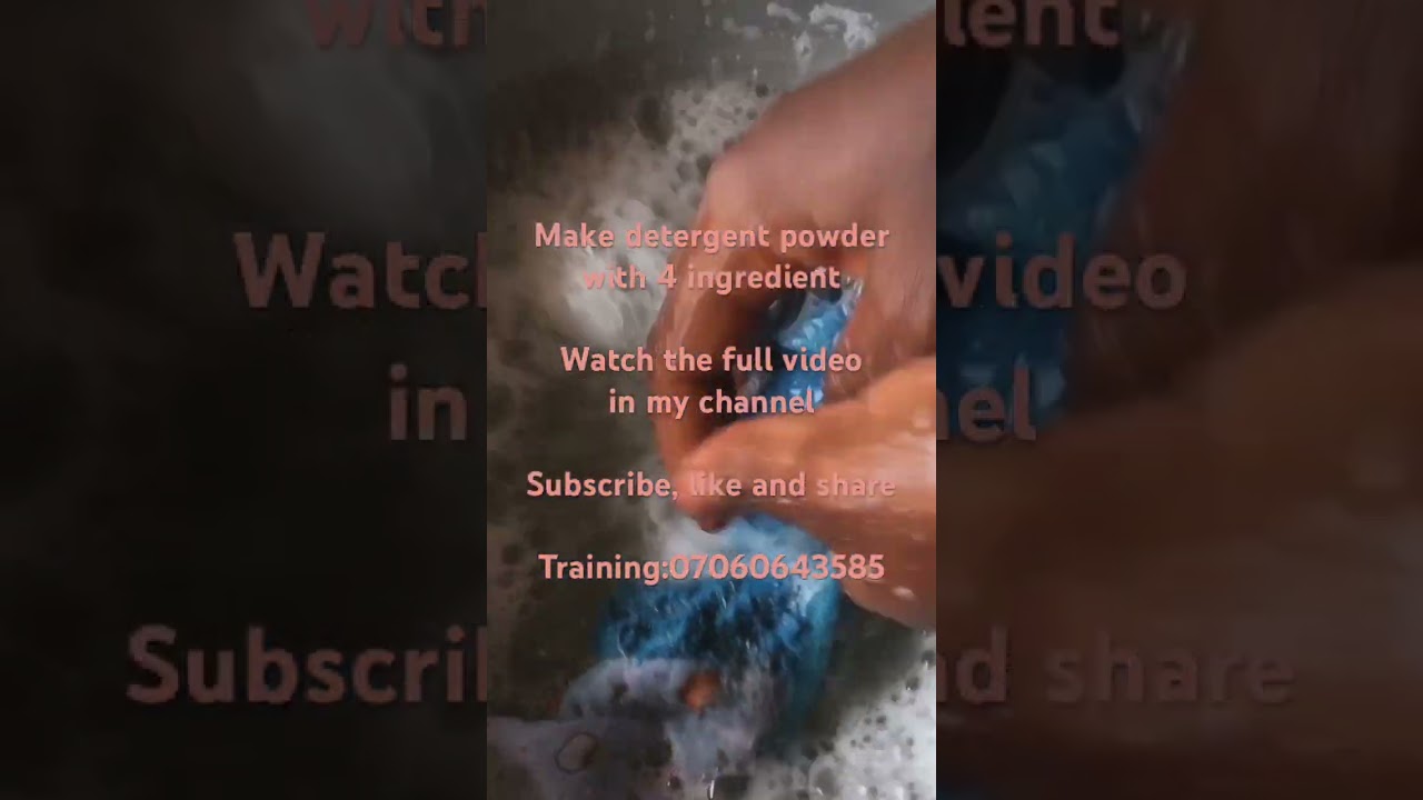 Make detergent powder with 4 ingredient 