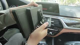 🔧 Easy Install: SANPTENT 9.33-Inch Wireless Apple CarPlay Dash Mount Portable Car Stereo🎵