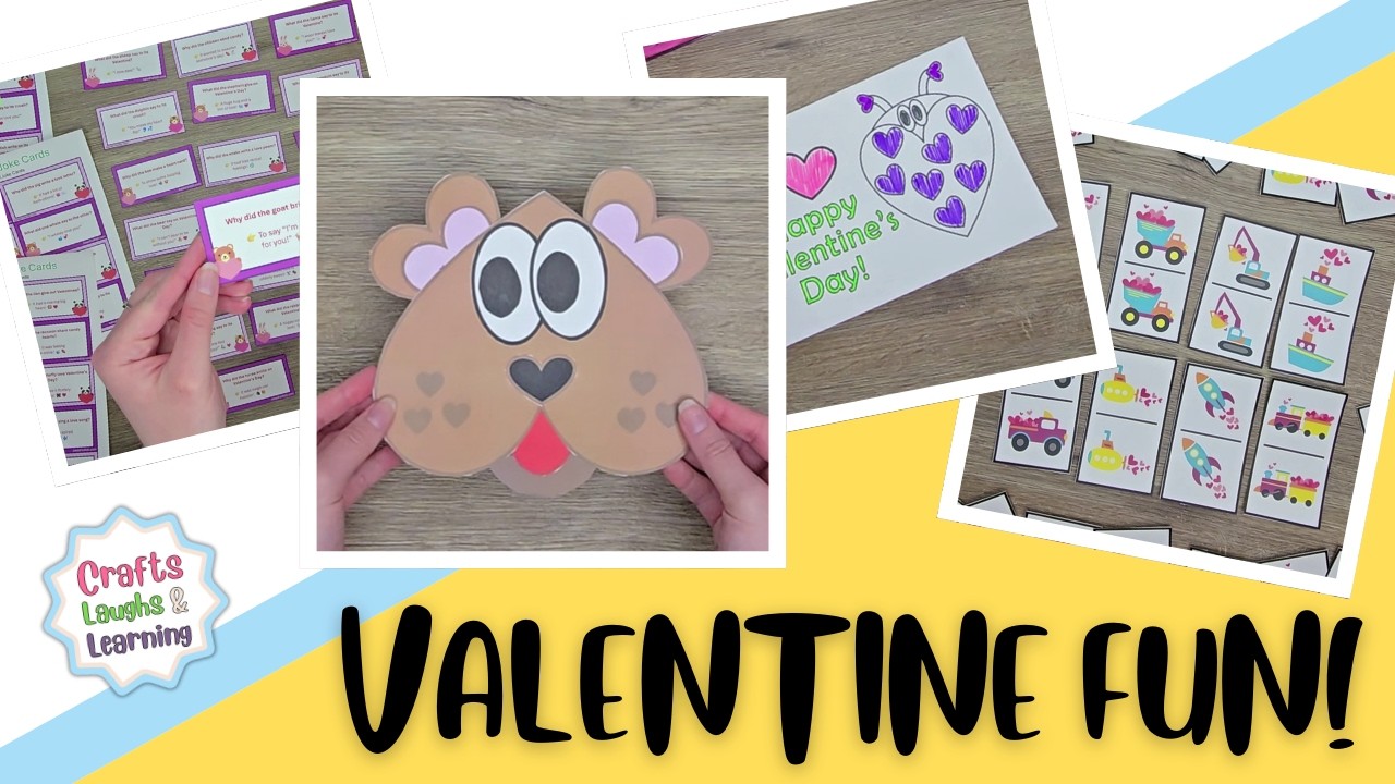 Super Cute Valentine's Day Printable Activity Bundle For Kids