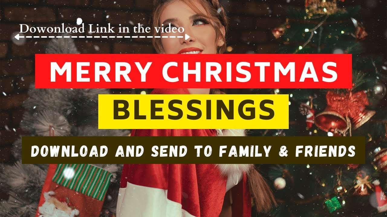 CHRISTMAS BLESSINGS | Short Christmas Prayer - YouTube