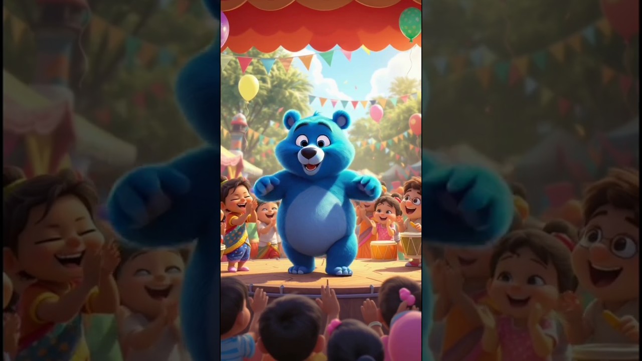 Kalu Madari and Blue Bear – Kids 3D Cartoon Song | कालू मदारी और भालू – बच्चों का मज़ेदार गाना 