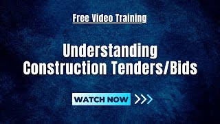 Famous Understanding Construction Tenders/Bids Wealth