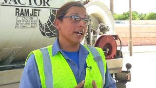 Sewer Workers save man in burning car