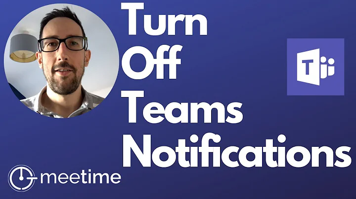 Microsoft Teams Tutorial 2019 - How To Turn Off Notifications