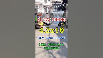 Mặt tiền hẻm xe tải thông kinh doanh đường Kênh Tân Hóa Tân Phú 42m², 1km giáp Tân Bình, Q.11