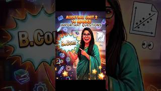 Auditing Unit 2 Important Questions 🔥 | B.Com Exam 2026 | MDU Most Expected Questions #mdu #shorts