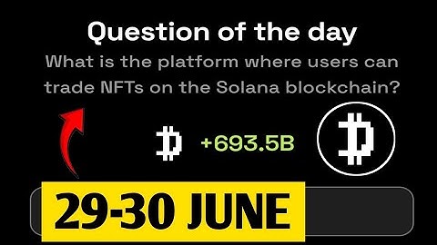 What is the platform where users can trade NFTs on the Solana blockchain?