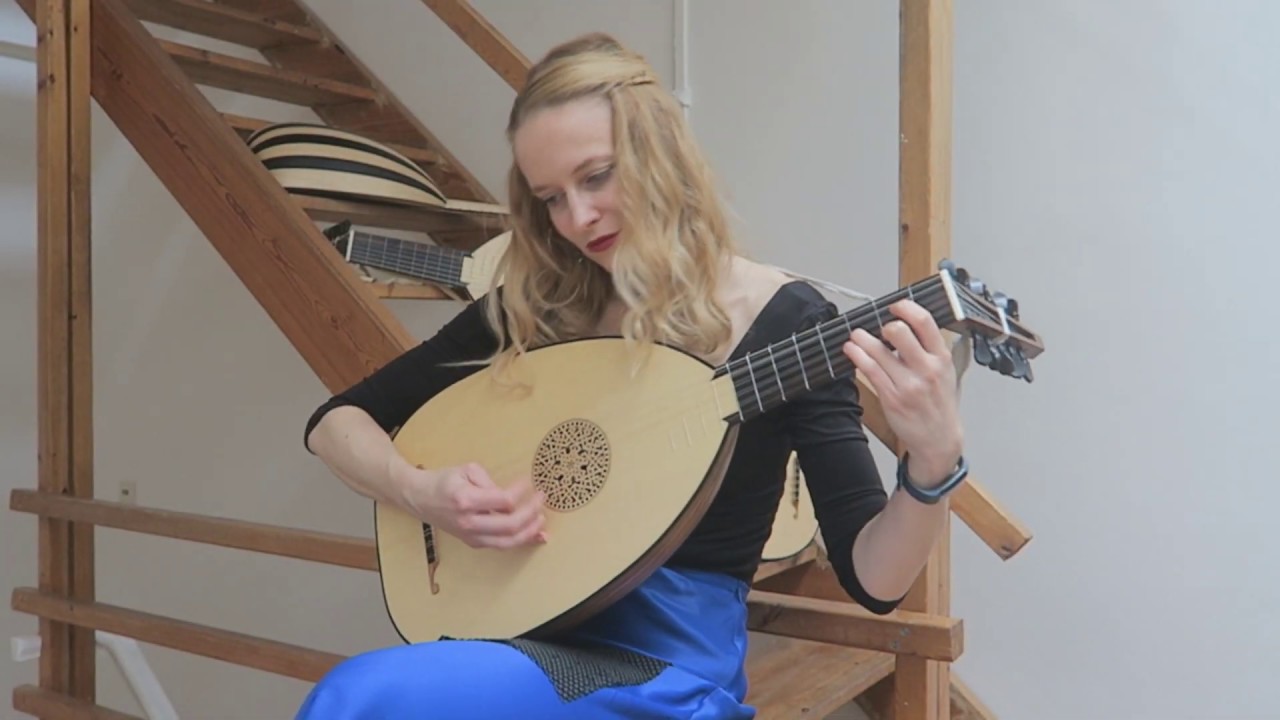 Ieva Baltmiskyte plays Melancholy Galliard by John Dowland on 6 course lute by Muzikkon