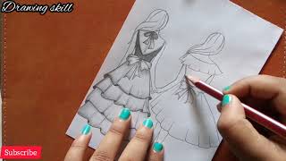 Easy way to draw best friend holding hands// bff drawing tutorial