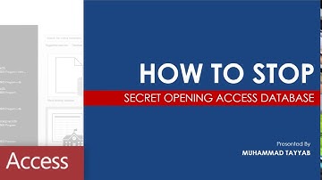 Secret Way to Open MS Access Database as Admin (Fixed)