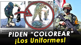 Por austeridad piden a Militares pintar uniformes desgastados, en lugar de darles nuevos.