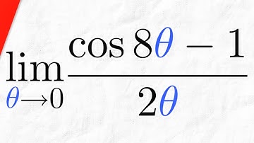 Limit of (1-cos8x)/2x as x approaches 0 | Calculus 1 Exercises