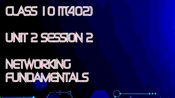 Class 10 IT UNIT 2 NETWORKING FUNDAMENTALS