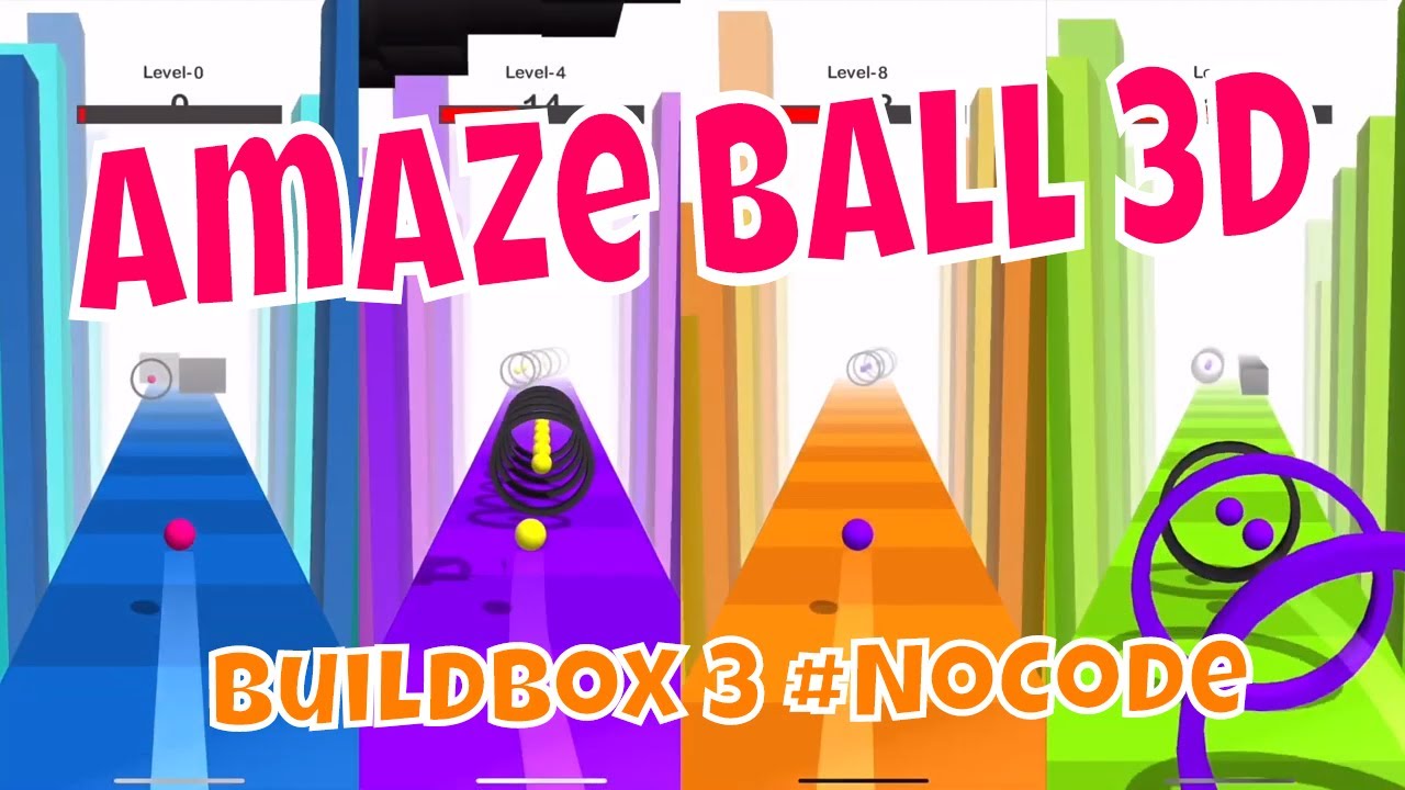 AMAZE BALL 3D Buildbox 3 Game Built with #NoCode - YouTube