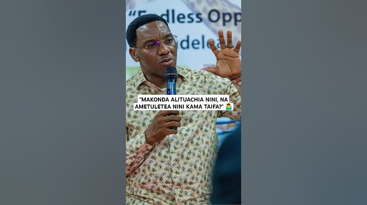 MJADALA: "MAKONDA ALIVYOONDOKA ALITUACHIA NINI - AMEREJEA AMETULETEA NINI KAMA TAIFA?" 🤷‍♂️ #makonda