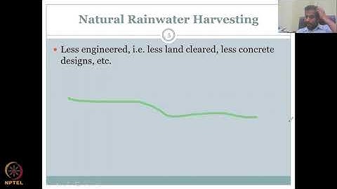 Lecture 46: Rural water resource management infrastructure (nature based) Part -1