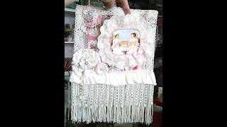 Shabby Chic Fabric Book Tutorial for Annette Chaplin - Part 3 - jennings644 - Teacher of All Crafts