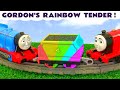 Gordon&#39;s Rainbow Tender Toy Train Story with Thomas Trains