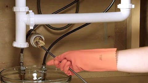 Clogged Kitchen Sink With Disposal -  DIY Project