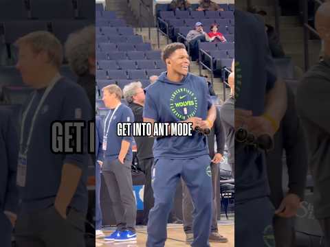 Anthony Edwards’ pre-game routine is everything!