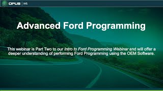 Celebrity Advanced Ford Programming Training Wealth