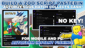 🦒Build a Zoo Script Pastebin **NO KEY** AutoCollect Cash | Buy/Hatch Eggs | Instant Fishing OP🎣