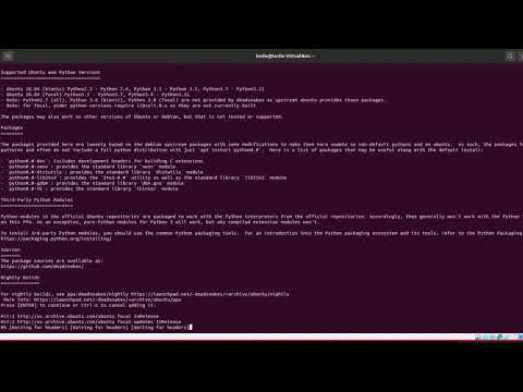 Python Installation on Ubuntu