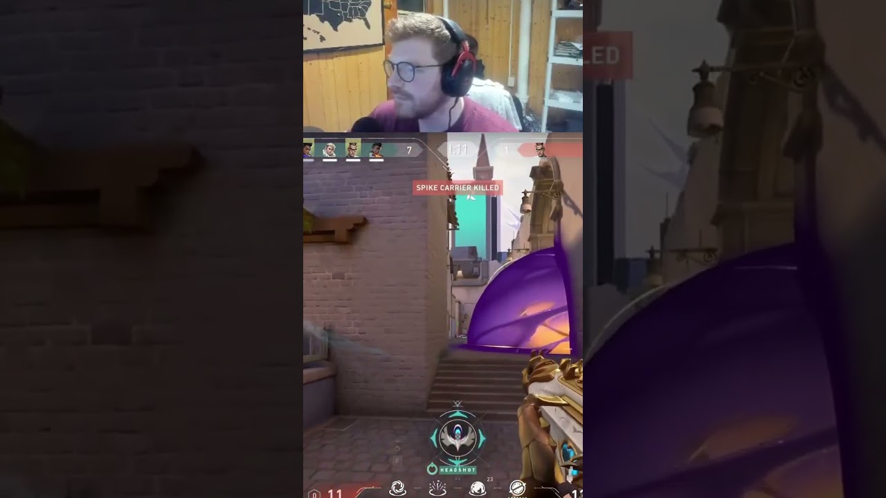 Crazy 1taps by Aproto shorts valorant YouTube