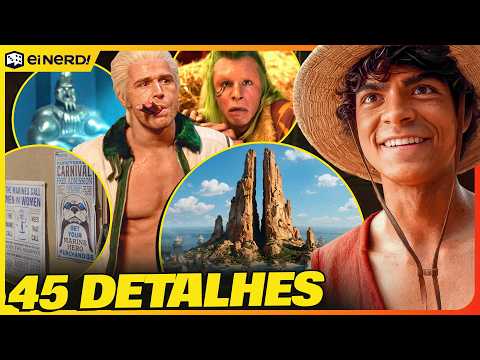 Thumbnail do vídeo: 45 DETALHES DA SEGUNDA TEMPORADA DE ONE PIECE!