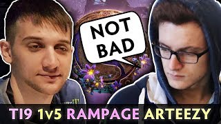 1v5 RAMPAGE Arteezy on 10% HP — EG vs VG on TI9