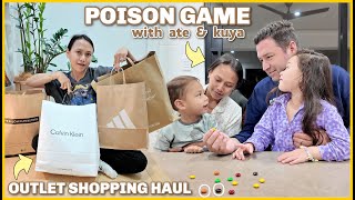 MGA NABILI SA OUTLET! GOODBYE TITAS! POISON GAME WITH ATE \u0026 KUYA! ❤️ | rhazevlogs