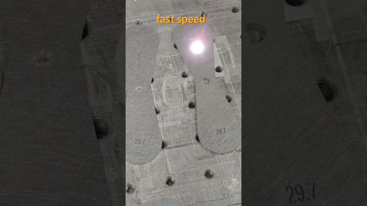 laser marking on aluminum alloy base of skateboard 