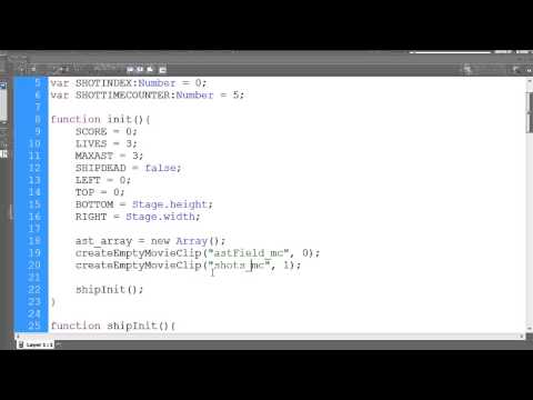 Flash Asteroids Game 7 - Creating Asteroids