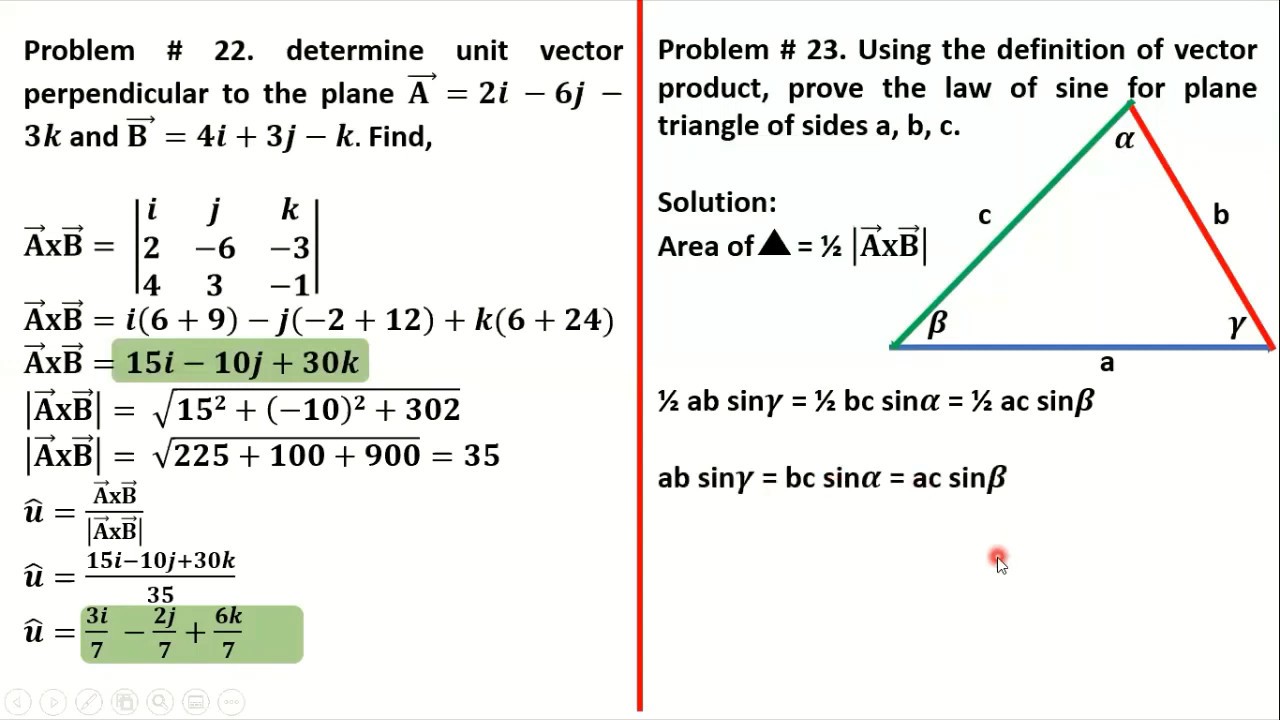 problem solving on vectors