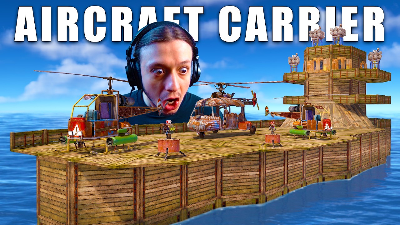I built an aircraft carrier in rust's deep sea update...