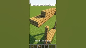 Minecraft: Swing Bench Build Hack | #shorts