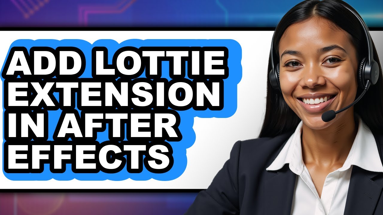 How to Add Lottie Extension in After Effects (easy Method) - YouTube