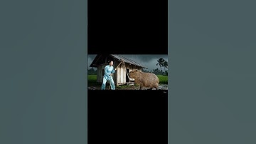 Capybara và cô hàng xóm giữ nước nhà khi trời bão #capybara #shorts