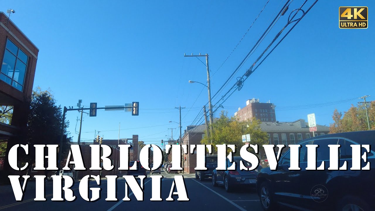 Charlottesville, Virginia - [4K] Downtown Tour