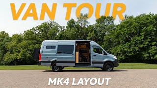 Drive 4 Sleep 4! With interior foldaway Shower! Vanna MK4-DH Custom Camper Van  Tour