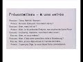 How to present a person in French? (subtitle)